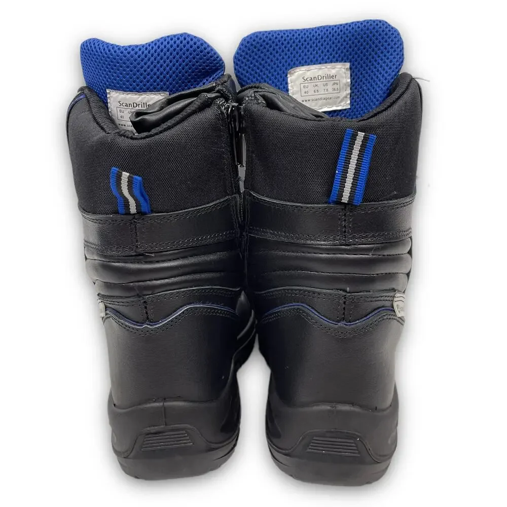 Safety Work Boots Insulated Water Resistant Aluminum Toe Protection Black 7.5